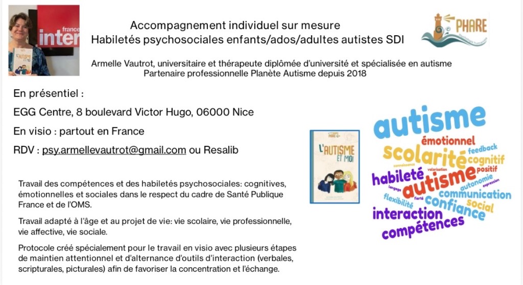 illustration Habiletés psychosociales autisme