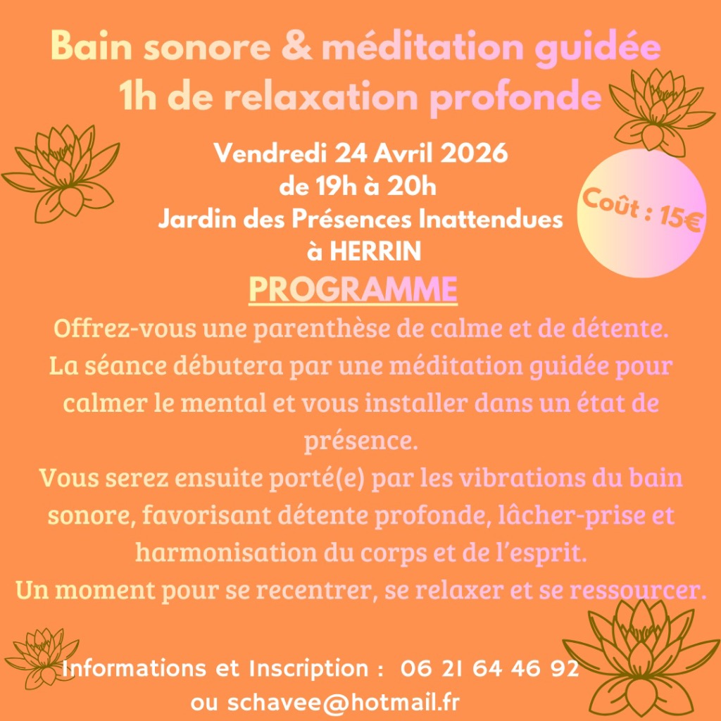 illustration BAIN SONORE LE 24/94/2026 à 19h à Herrin