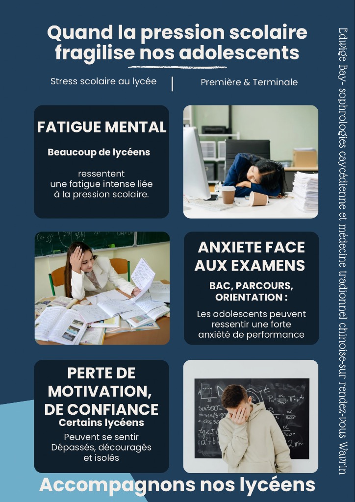 illustration Stress scolaire : accompagner les adolescents face à la pression du lycée