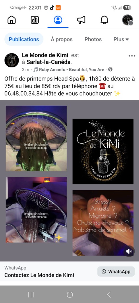 illustration Head spa