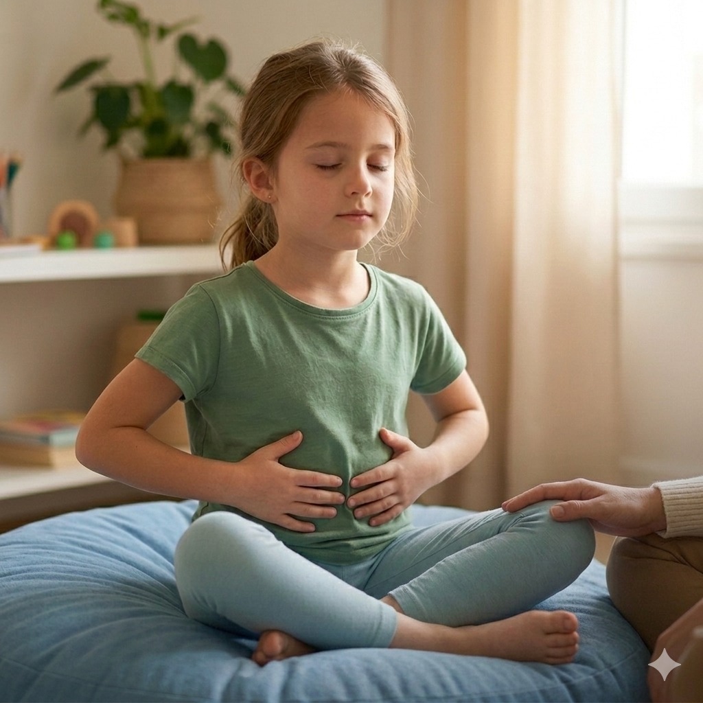 illustration La sophrologie est l’alliée du sommeil des enfants