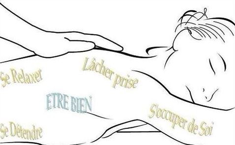 illustration massages profonds et délassants de rééquilibrage énergétique