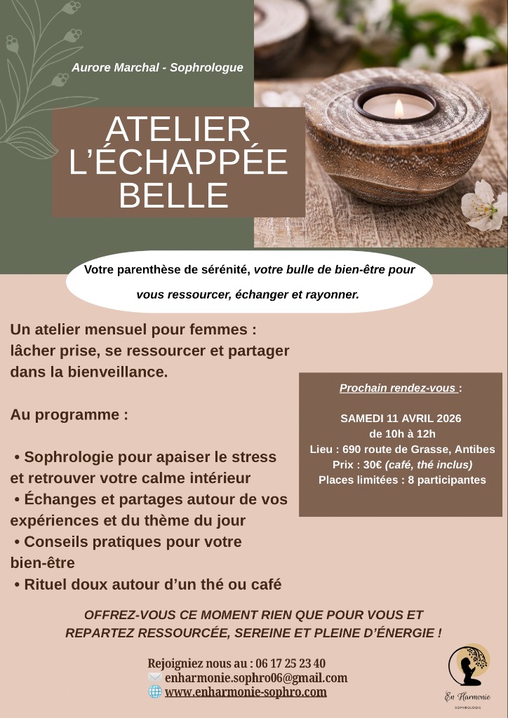 illustration Atelier mensuel «  l’échappée belle »