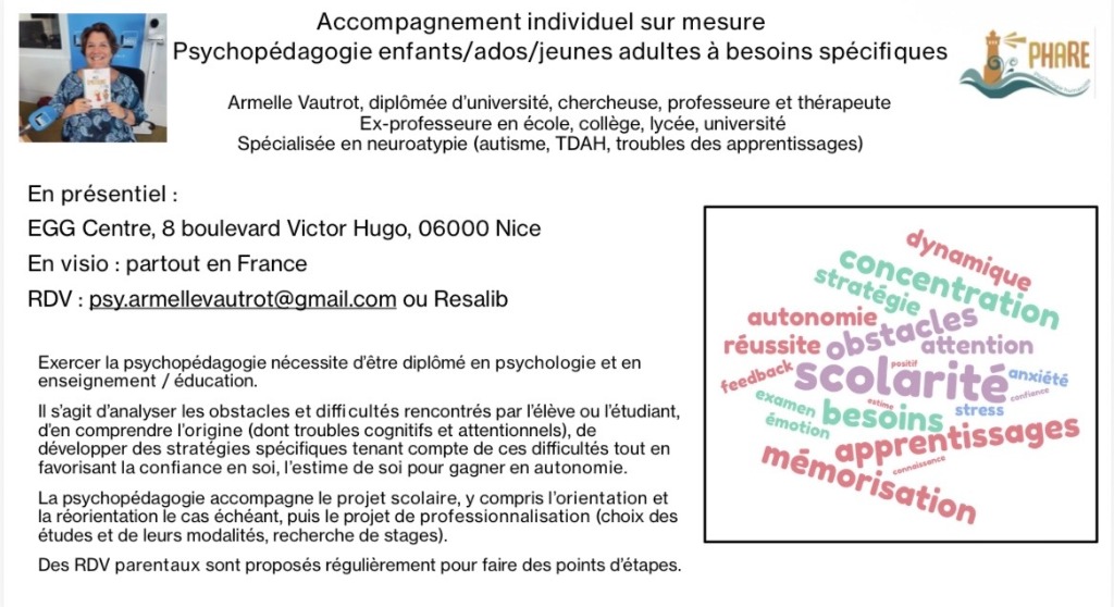 illustration Psychopédagogie pour enfants, ados, jeunes adultes