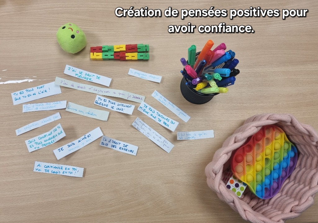 illustration Pensées positives.