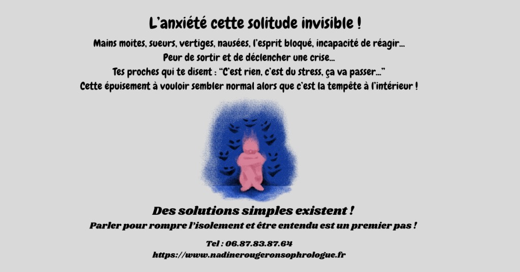 illustration L'anxiété, cette solitude invisible !