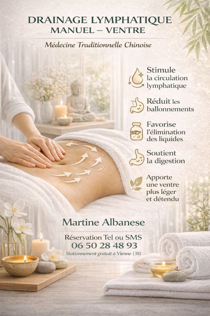 illustration Drainage lymphatique ventre à Vienne (Isère) – Massage ventre et drainage lymphatique manuel