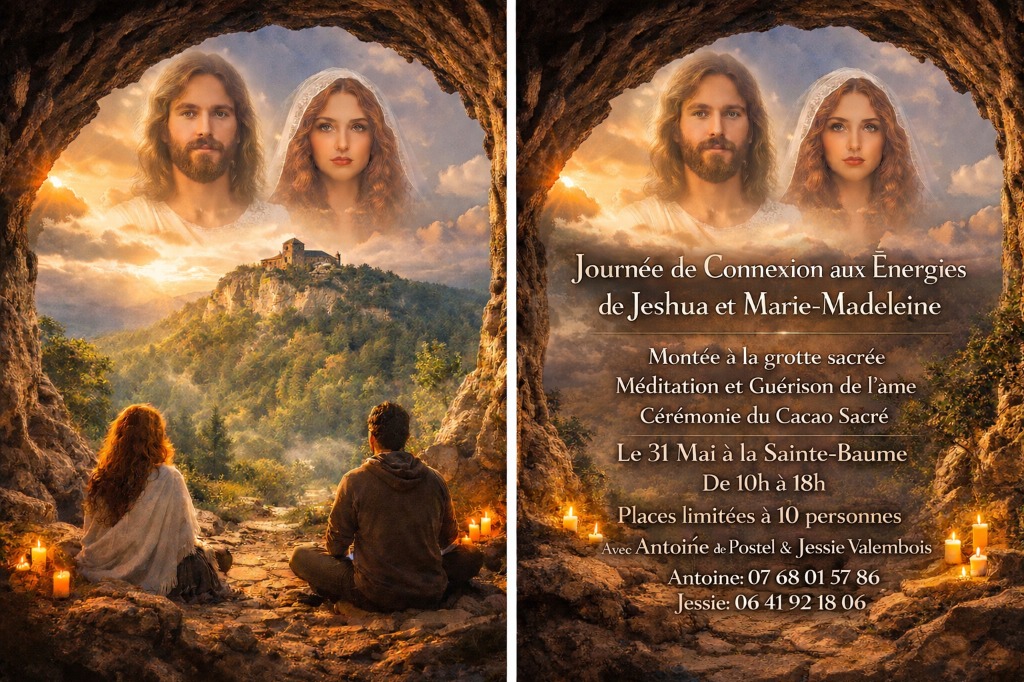 illustration Connexion aux Energies de Jesuah et Marie Madeleine à la Sainte Baume