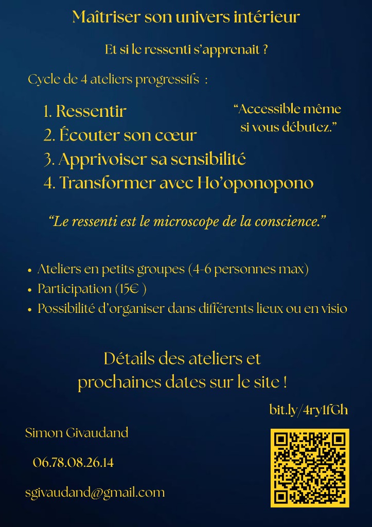 illustration Cycle d’ateliers : Maîtriser son univers intérieur