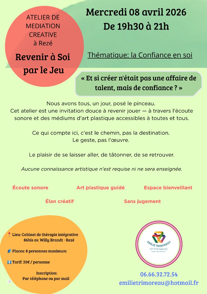 illustration ATELIER D'ART-THERAPIE : Revenir à soi par le jeu