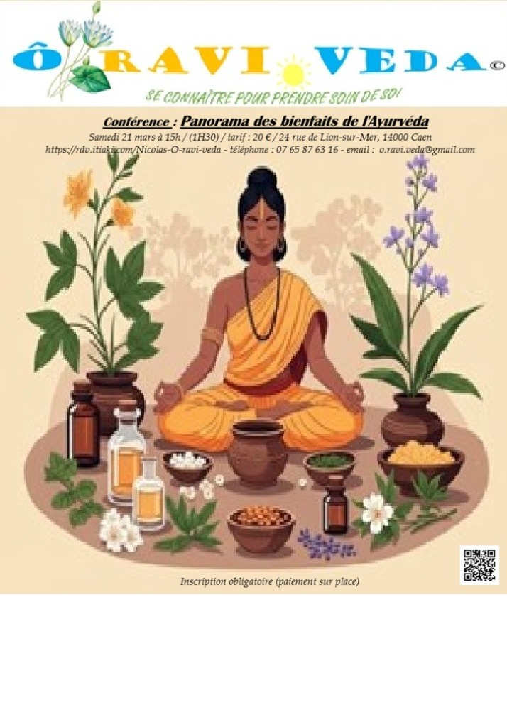 illustration Panorama des bienfaits de l'ayurvéda