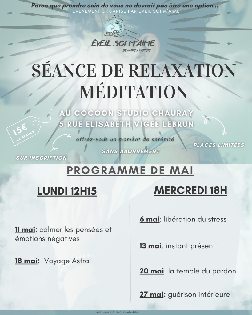 illustration séance de relaxation/méditation