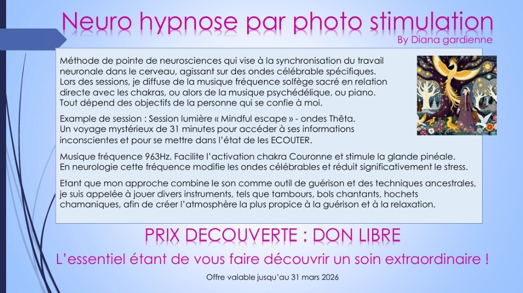 illustration Prix découverte hypnose énergétique by Diana gardienne