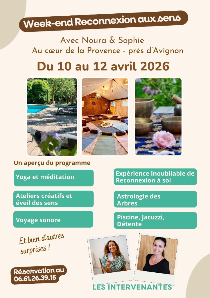 illustration Week-end Ressourcement - Reconnexion aux sens