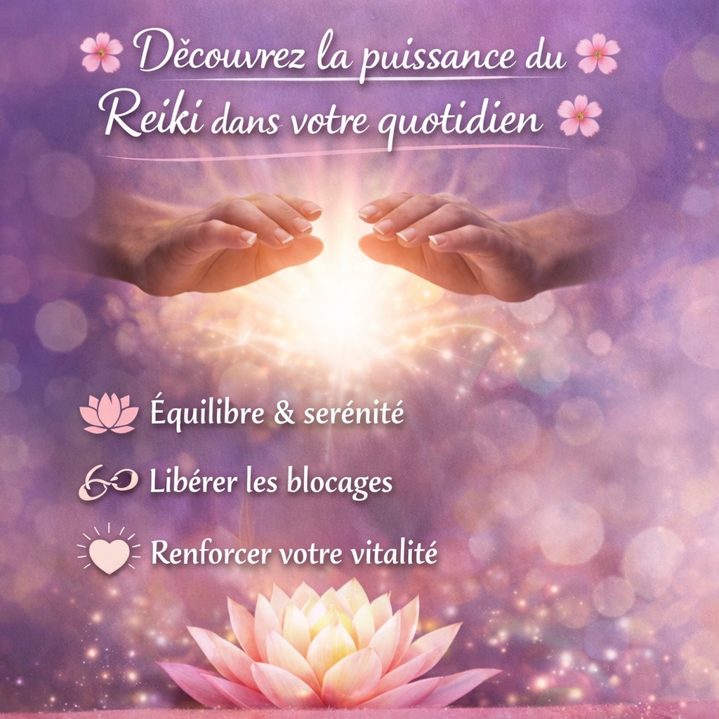 illustration 🌸 Transformez votre énergie au quotidien avec le Reiki 🌸