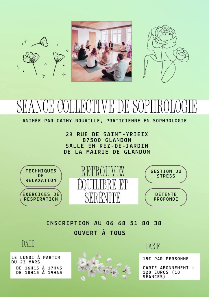 illustration Séance collective de relaxation