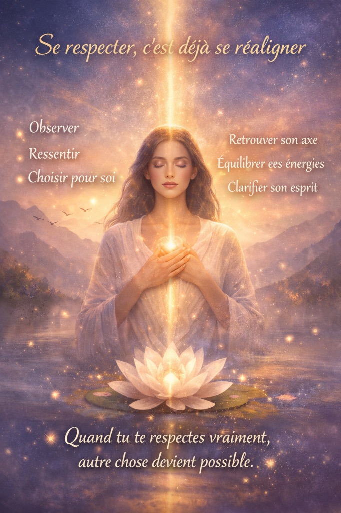 illustration ✨ Se respecter, c’est déjà se réaligner