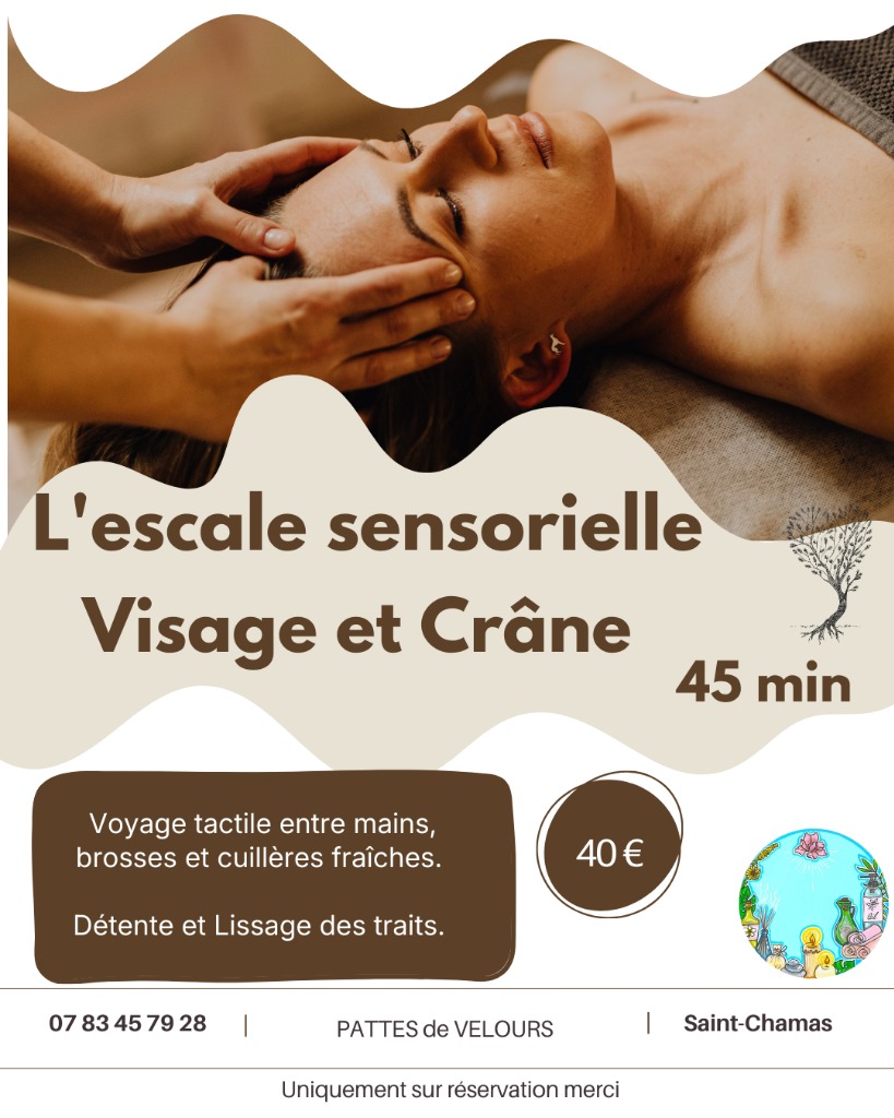 illustration L'escale sensorielle : massage visage et crâne