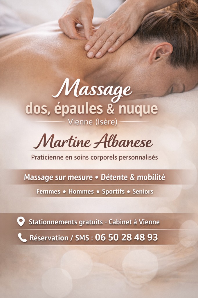 illustration Massage dos, épaules & nuque – Vienne (Isère)