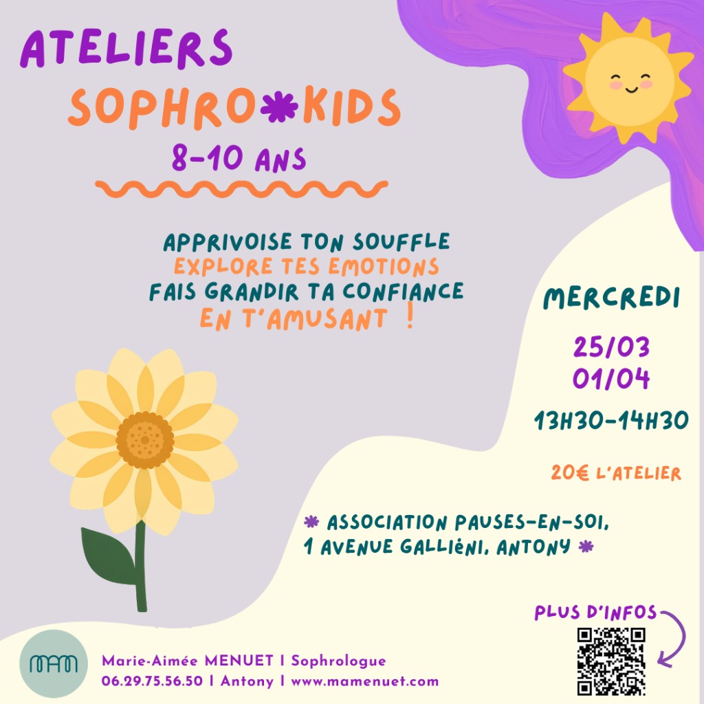 illustration Sophro Kids - Atelier de sophrologie ludique pour les 8-10 ans