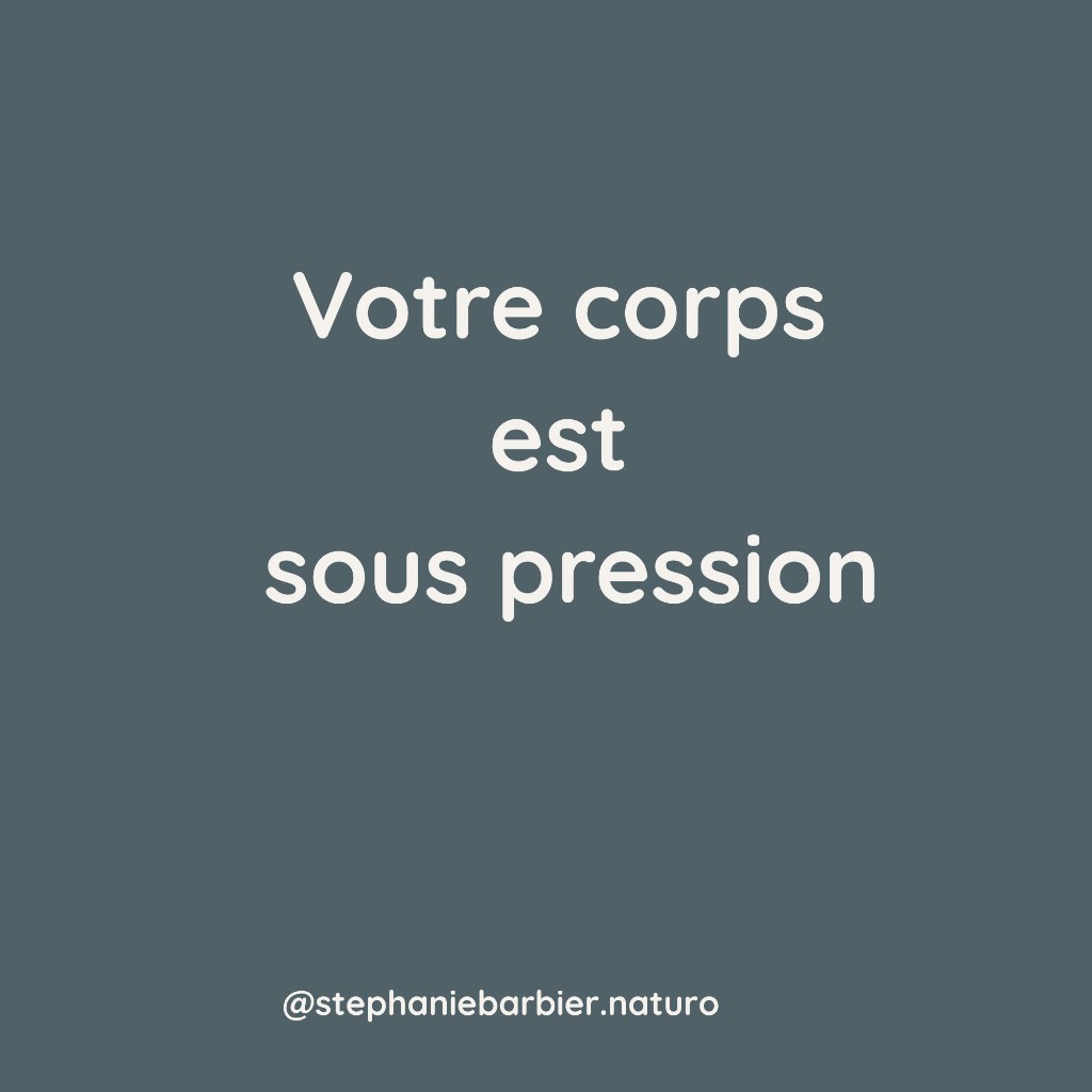 illustration Votre corps est sous pression
