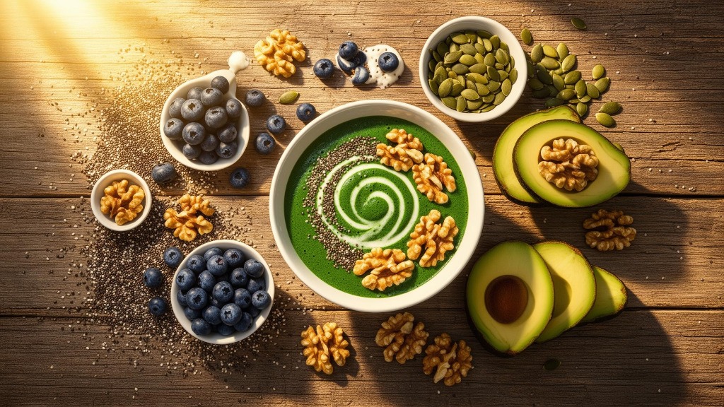 illustration Les super-aliments qui soutiennent la santé globale