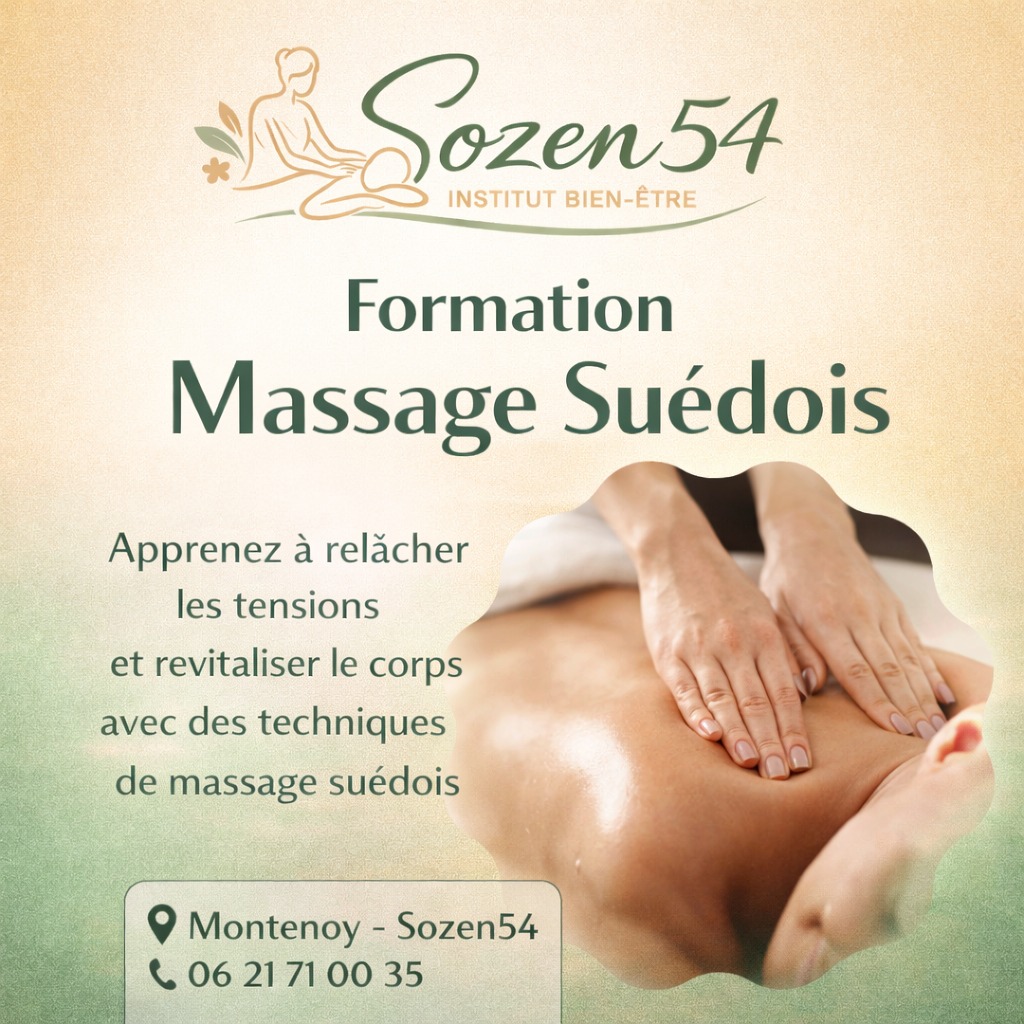 illustration Formation du Massage Suédois 2 jours à Nancy