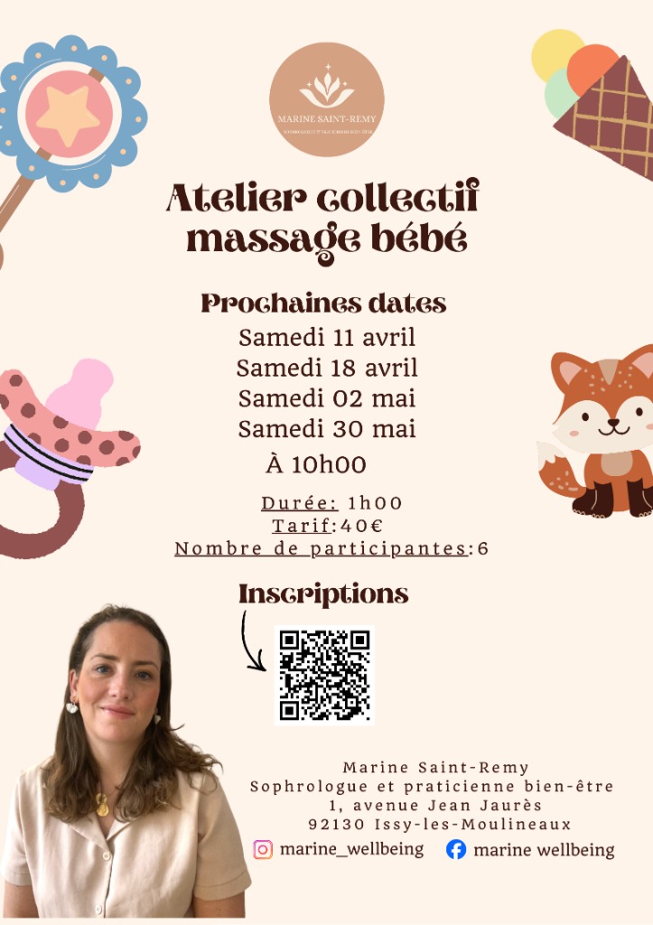 illustration Atelier collectif massage bébé