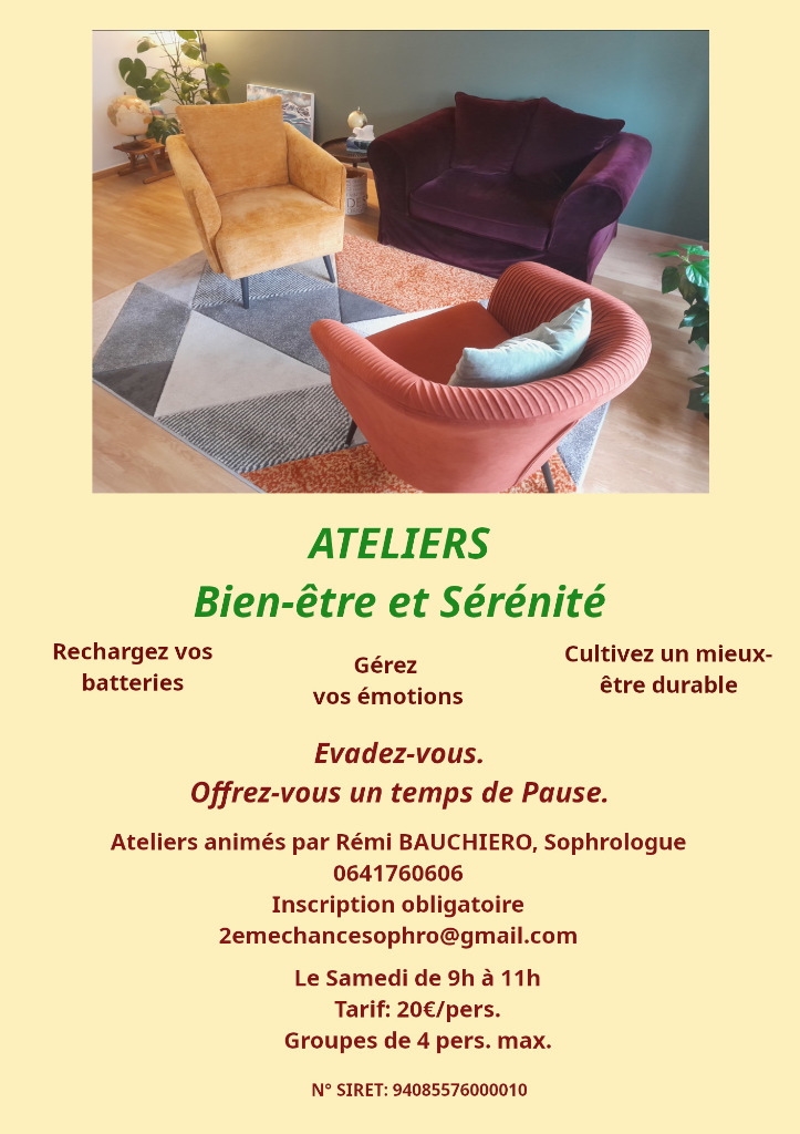 illustration Atelier Sophrologie ''Bien-être et Sérénité''