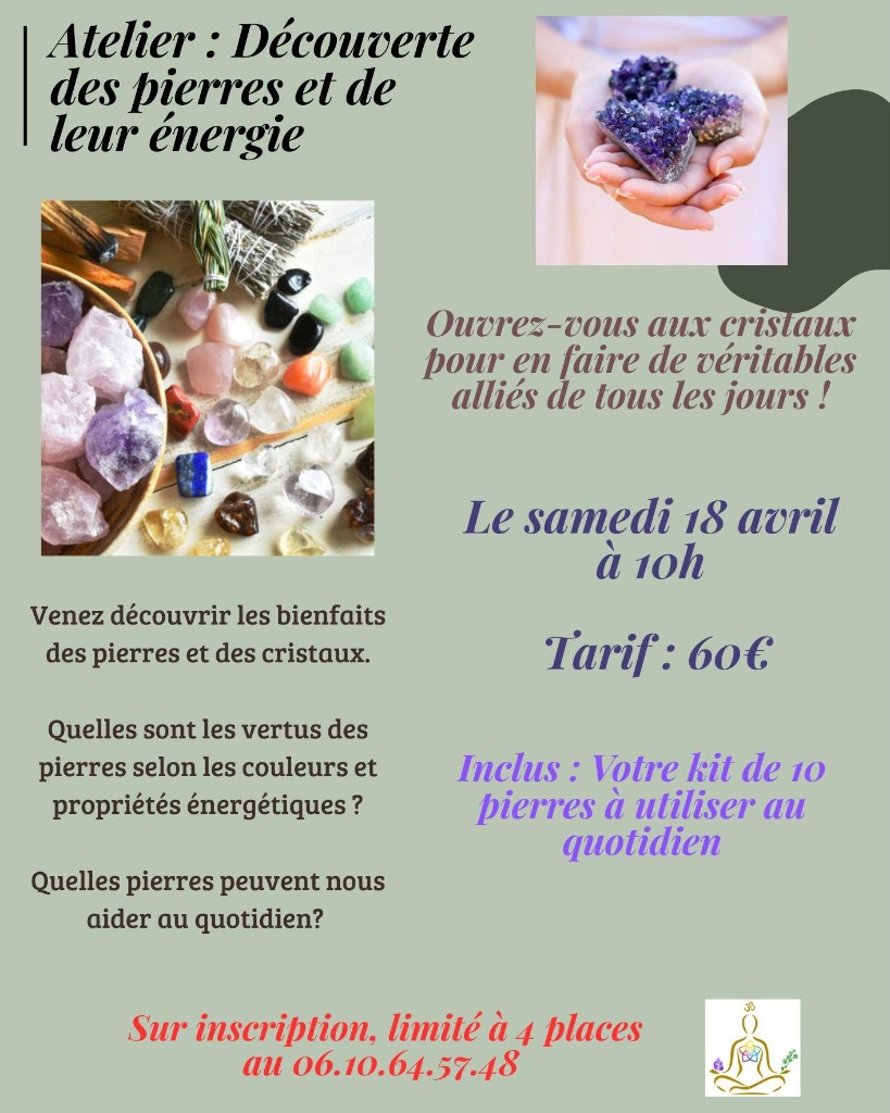 illustration Découverte des pierres et de leur énergie