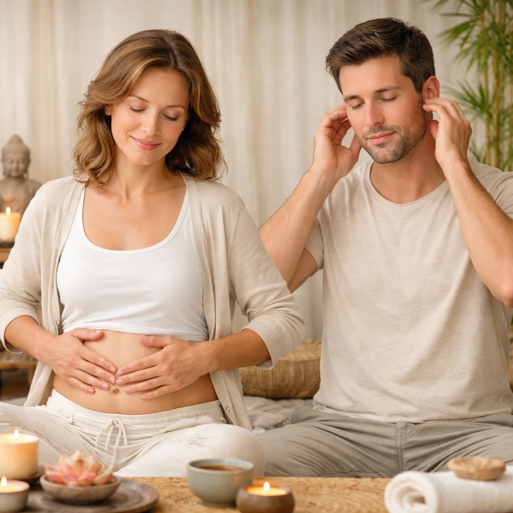 illustration Atelier BIEN-ETRE DU VENTRE par automassage en réflexologie