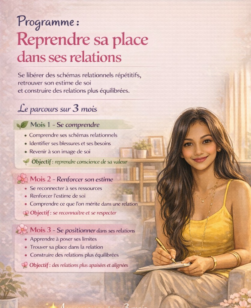 illustration REPRENDRE SA PLACE DANS SES RELATIONS - Se mettre au centre de sa vie