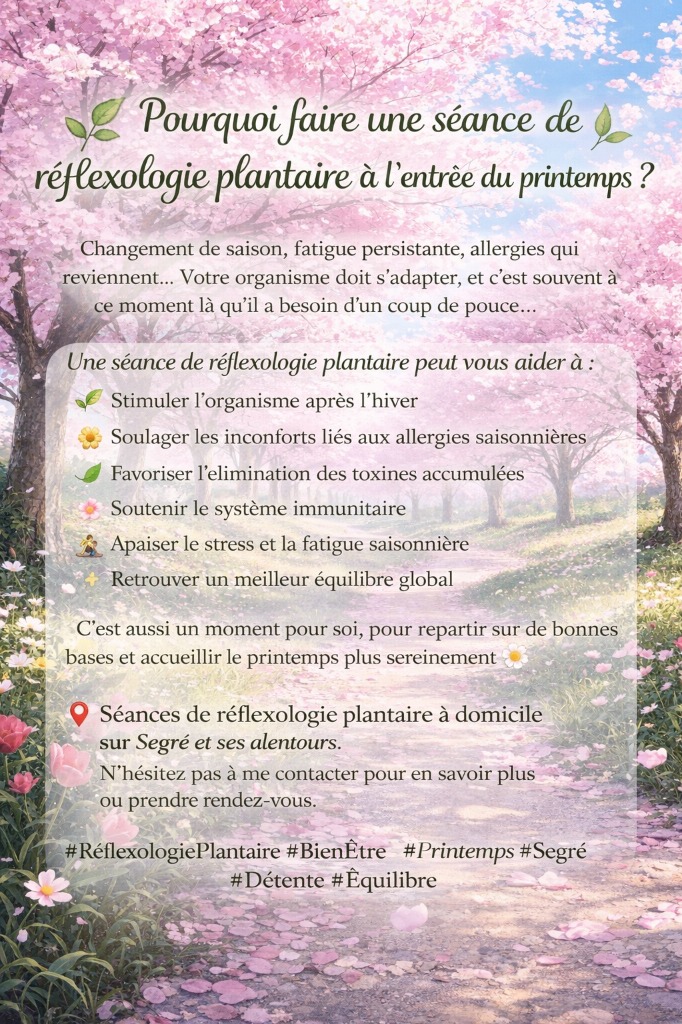 illustration Printemps et Réflexologie