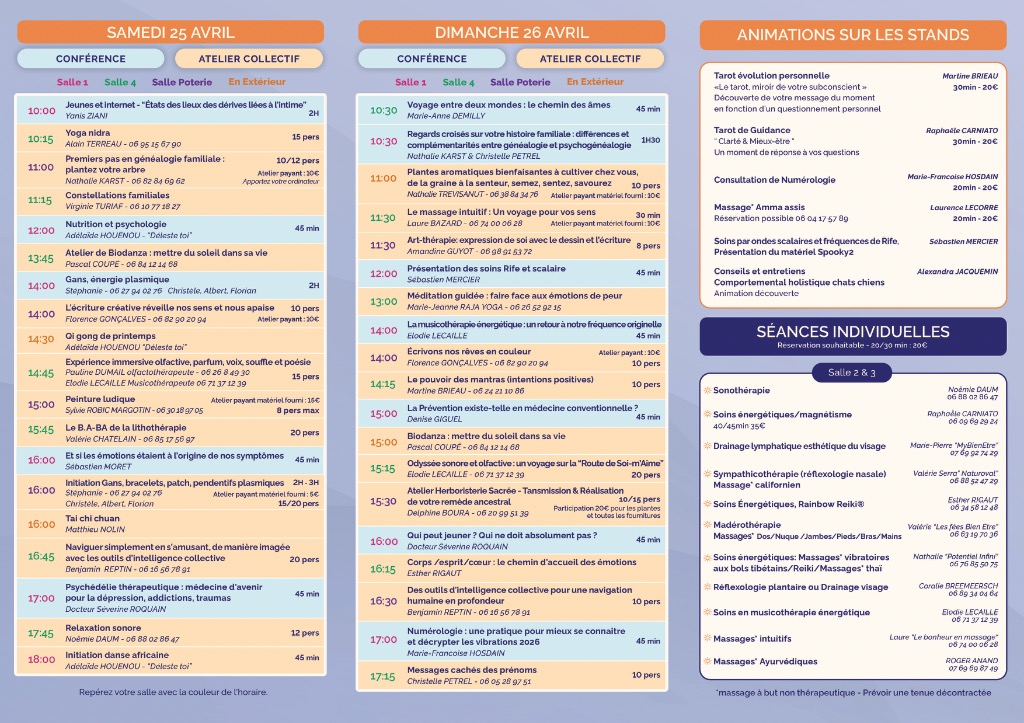 illustration flyer salon Gouvieux 25 et 26 avril 2026