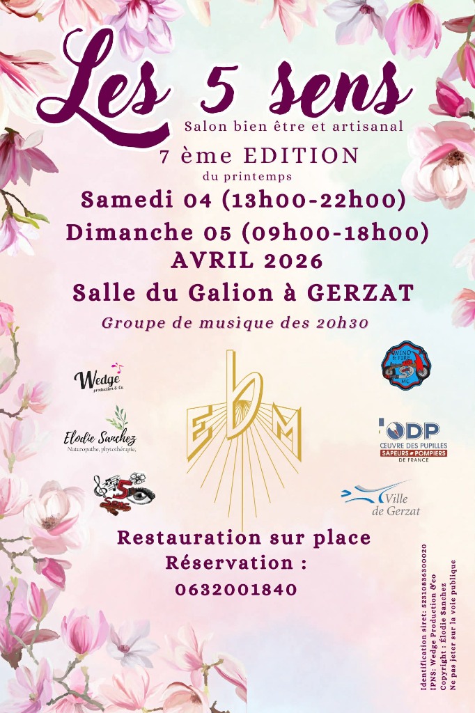 illustration Salon Les 5 sens