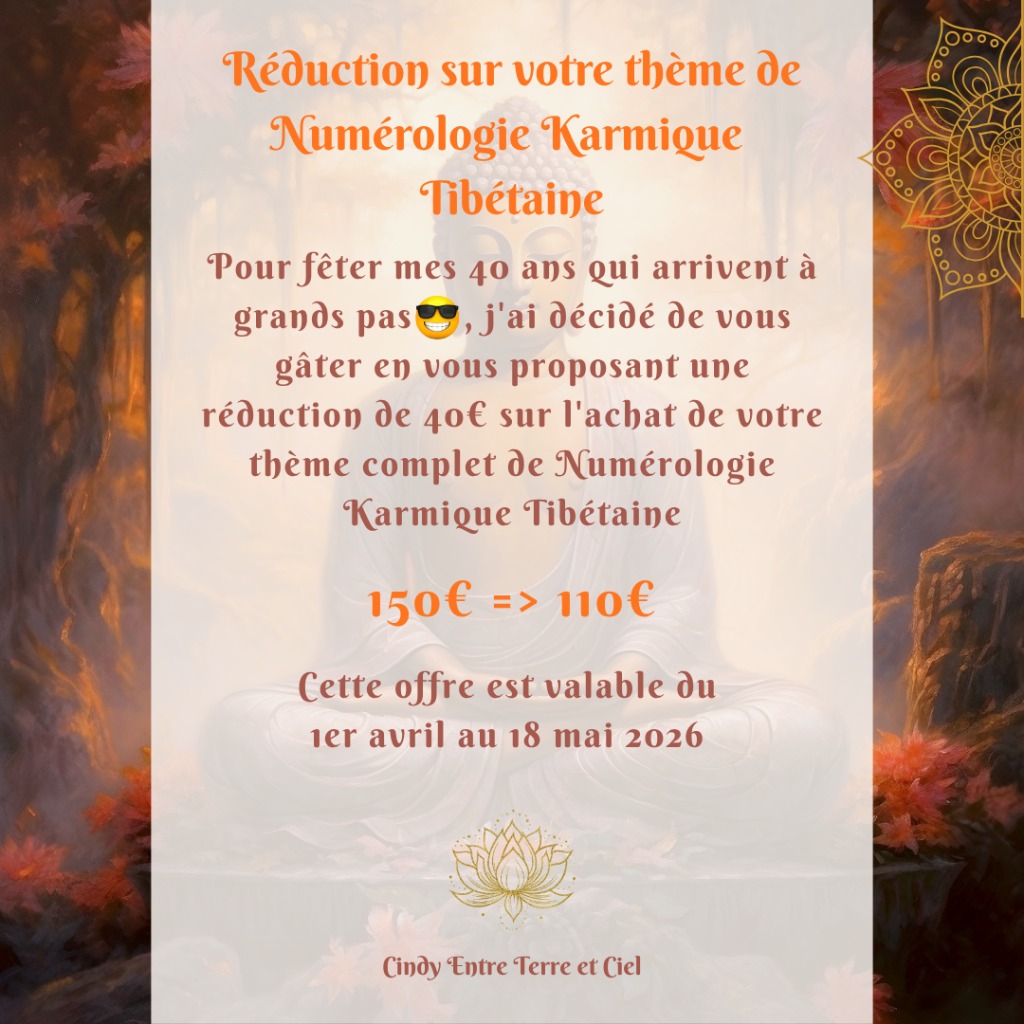 illustration Réduction sur votre thème de Numérologie Karmique Tibétaine