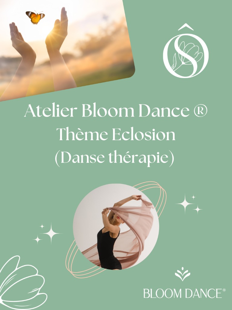 illustration Cercle & Atelier Bloom Dance® à Onet-le-Château ~ Eclosion 🐛🦋