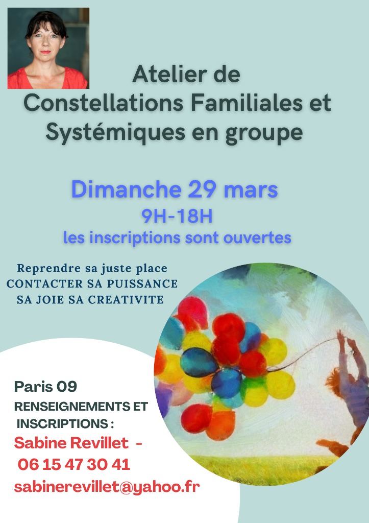 illustration 29 mars Atelier de Constellation familiale en groupe