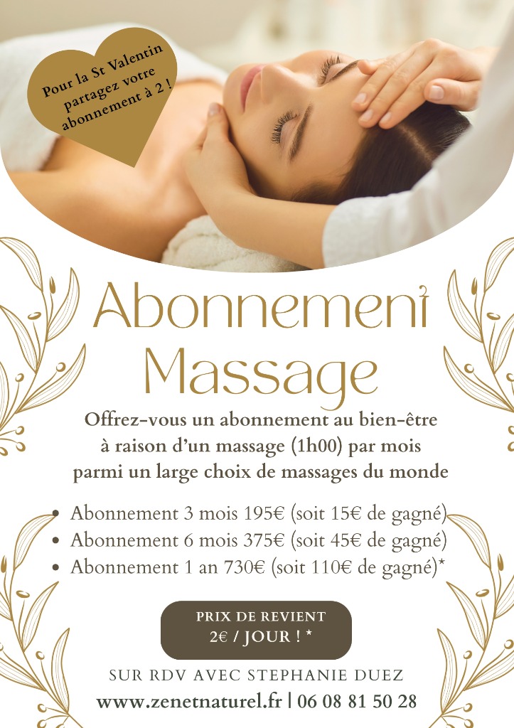 illustration ABONNEMENT MASSAGE