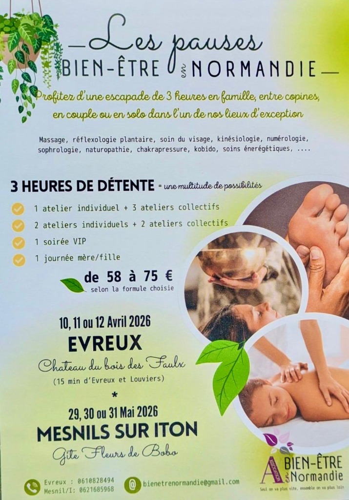 illustration les pauses bien-être en Normandie