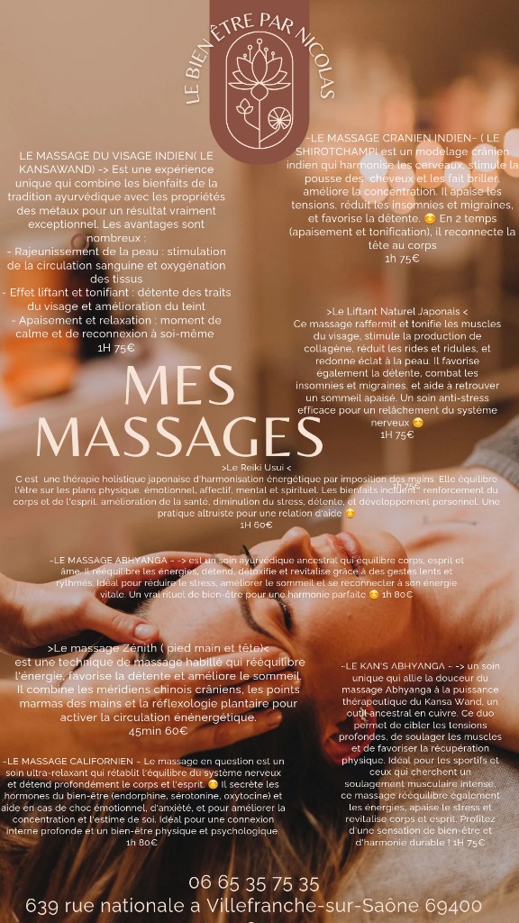 illustration Mes massages 💆‍♂️