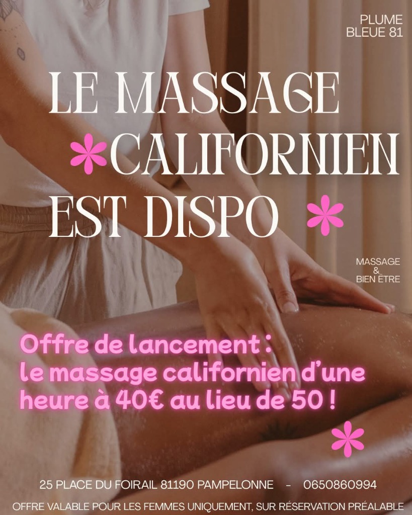 illustration Lancement massage californien