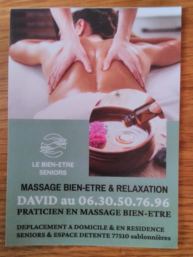 illustration Des Massages de relaxation à domicile et en résidence