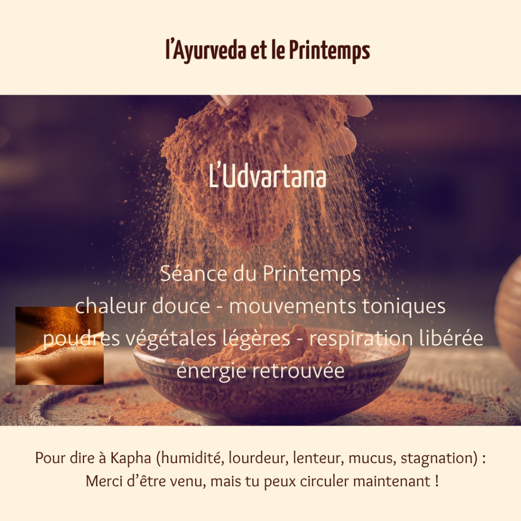 illustration L'Ayurveda et le Printemps - L'Udvartana massage