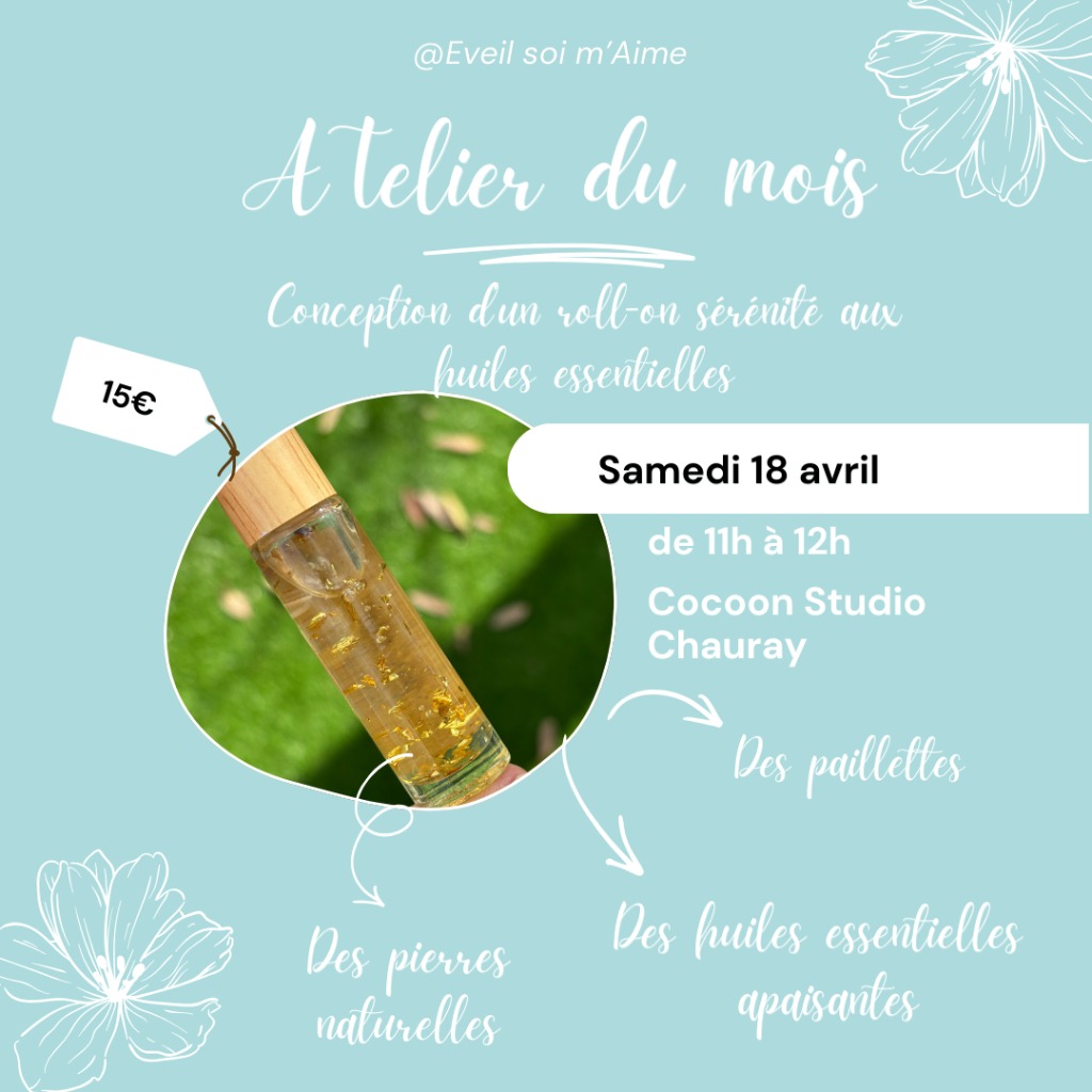 illustration fabrication du roll-on sérénité aux huiles essentielles apaisantes