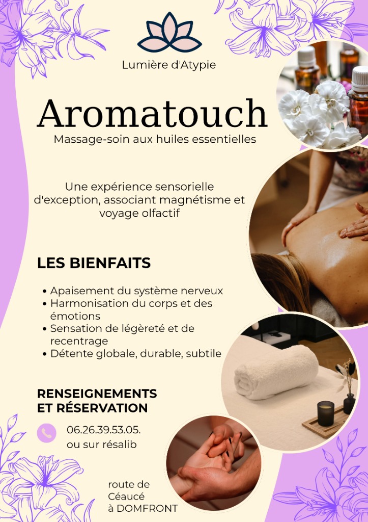 illustration Massage-Soin aux huiles essentielles
