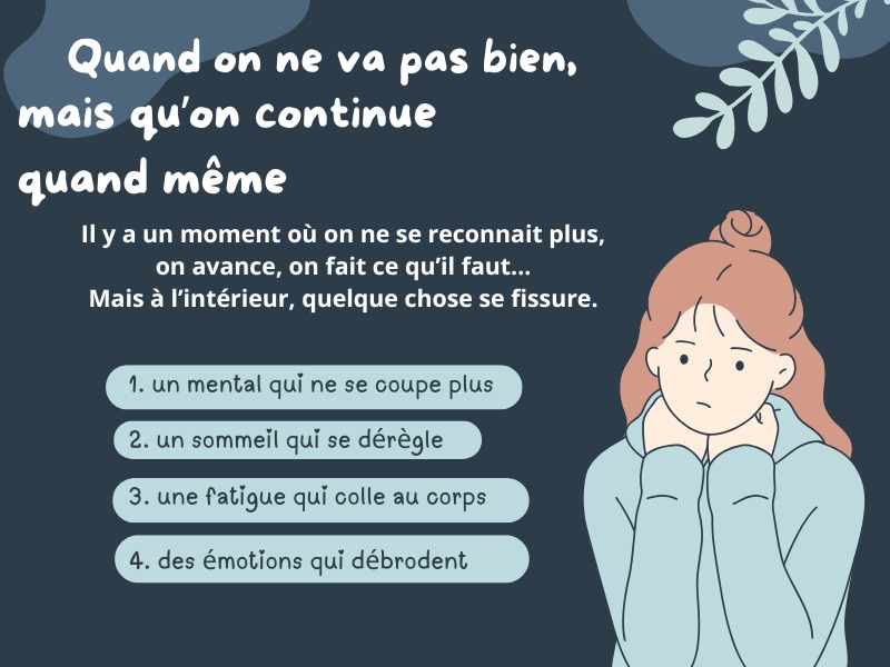 illustration QUAND LE MENTAL NE S'ARRÊTE PLUS
