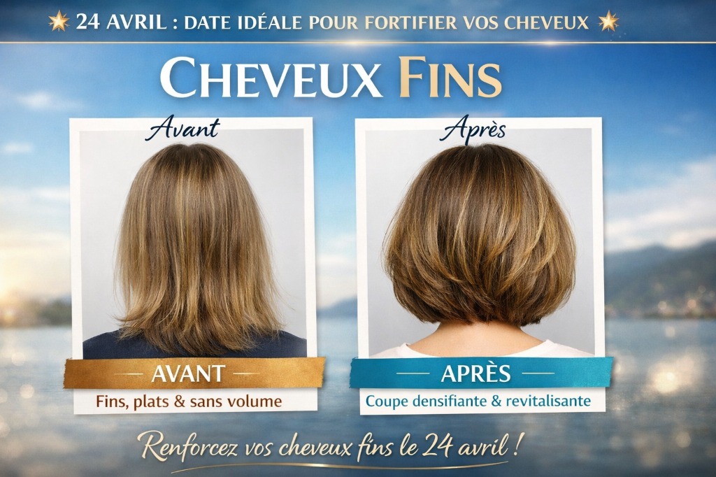 illustration Bonne date pour les cheveux fins