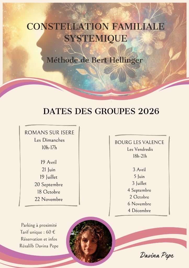 illustration CALENDRIER 2026 CONSTELLATION FAMILIALE et SYSTEMIQUE