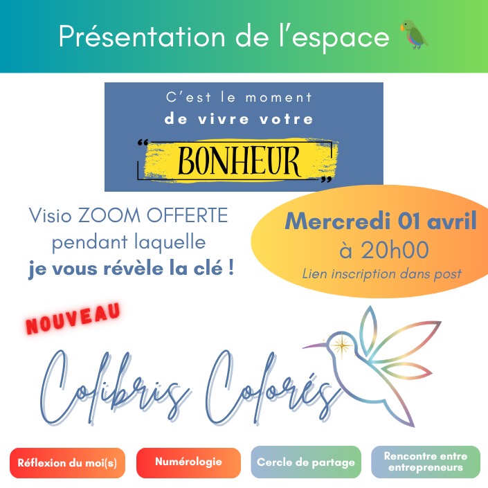 illustration 🦜 Présentation de l'espace Colibris Colorés